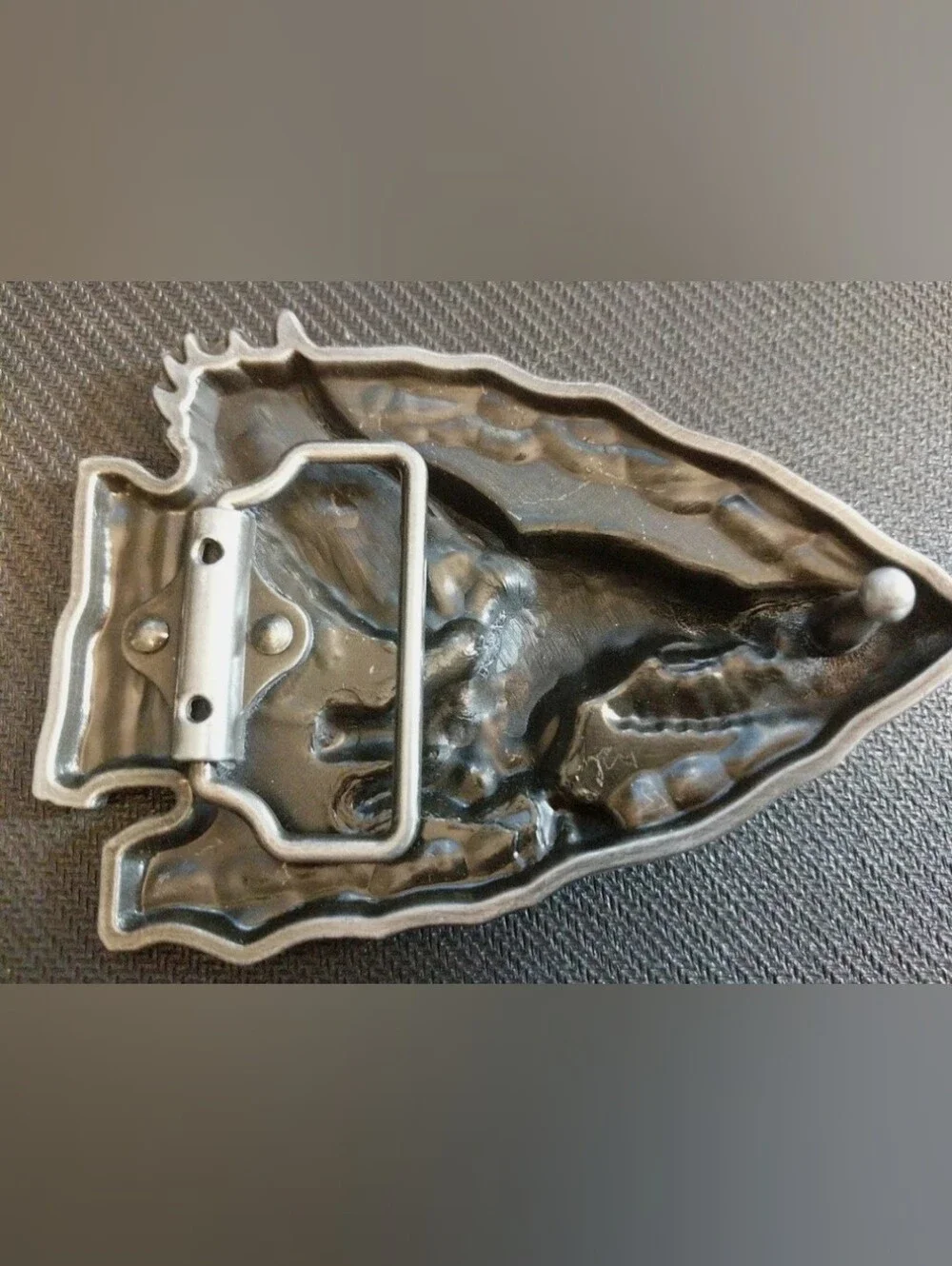 Native arrowhead bull steer belt buckle Choose From 3 Designs